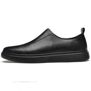 Men's Skateboarding Shoes Loafers Sneakers Leather Low-top Slip on <b>Flats</b> Loafer Light Weight Retro Handmade Breathable - Product Image 3