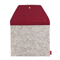 Sac de rangement pour maquillage en feutre, personnalisé, pochette à rabat pour IPad, en feutre, pour dossiers A4, documents, imprimé, pièces