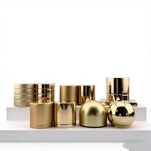 FEA15 FEA13 Luxury Aluminium Non-Spill Pump Sprayer Perfume <strong>Bottle</strong> <strong>Cap</strong> Set Customized Magnetic <strong>Lids</strong> Plastic-Metal <strong>Closure</strong> - Product Image 1