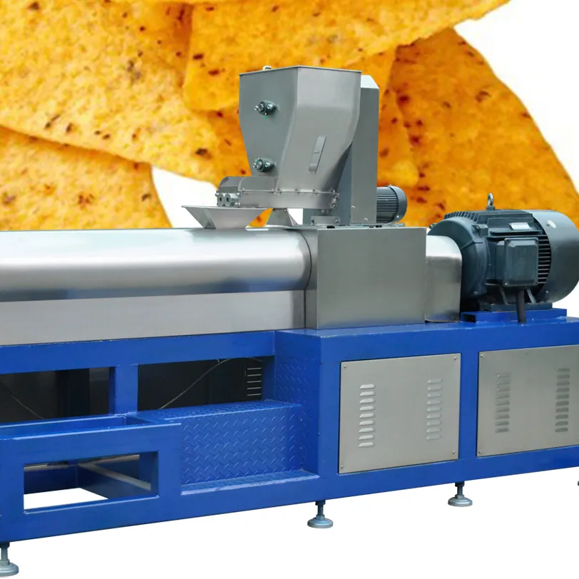 Sterktefabriek Doritos Bugel Tortillachips Andere Gefrituurde Meelchips Snack Voedsel Extruder Maken Machine