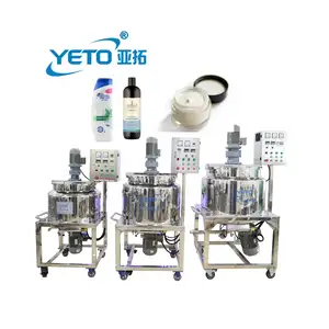 Homogénéisateur d'équipement de fabrication de réservoir de mélangeur d'acier inoxydable mobile de YETO pour la crème cosmétique