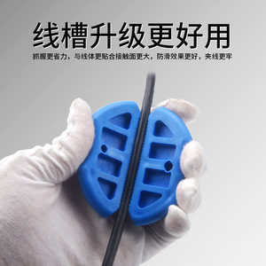 Wire Gripper Plastic Anti Slip Handle For Electrical Conduit Wire <b>Threading</b> <b>Tool</b> 9mm Thickness - Product Image 3