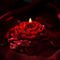 Niedrigtemperatur-Aromatherapie-Kerzen Rosenförmige Kerzen Romantische und Festliche Kerzen