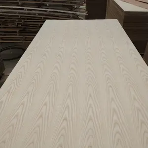 单面柚木单板胶合板3毫米双面白灰单板胶合板18毫米装饰