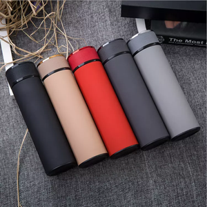 <span class=keywords><strong>Thermos</strong></span> isolé en cuir à Double paroi pour l'eau potable, flacon noir mat - Product Image 3
