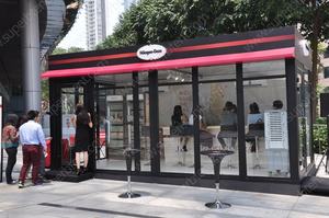 Tente de maison pré-assemblée, conteneur de café et barbier - Product Image 3