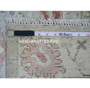 ขนาด3'x4'9สีเทาถักมืออัฟกานิสถาน Angora oushak ลายดอกไม้ผ้าขนสัตว์ห้องนั่งเล่นการเดินทางการอธิษฐานการเดินทางการปิกนิก - Product Image 2