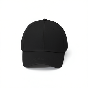 Cappellino da Baseball Nero Tinta Unita Unisex per Protezione Solare all'Aperto - Product Image 1