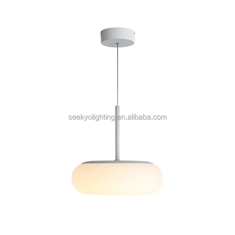 Moderne Acryl Led 3d Kroonluchter Hanglamp Witte Hangende Plafondlamp Voor Slaapkamer