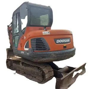 Mesin ekskavator perayap hidrolik, mesin penggali manual mini tangan kedua Doosan dx60 DX60 asli Jepang kualitas tinggi