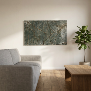 Exclusive Natural Marble <b>Stone</b> Veneer Rain forest Green Sheet Flexible Shone Wall Panel Floor Tile Safe Use Villa Home - Product Image 1