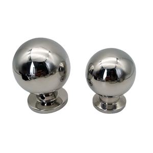 プロ仕様のウォルロン304ステンレス鋼製高級ドアノブハンドル、ボールミラー仕上げ、バスルーム/寝室用、モダンスタイル - Product Image 1