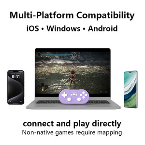 ShanWan <span class=keywords><strong>Q37</strong></span> Mini Kabelloser Gamepad Bluetooth Mikro-Spielcontroller mit Hall-Doppel-Joystick für <span class=keywords><strong>PC</strong></span> Windows Android iOS Mobiltelefon - Product Image 4