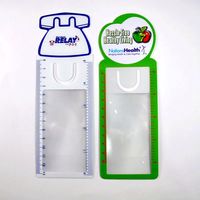 Marque-page publicitaire personnalisé avec règle et loupe - Matériau PVC durable pour cadeaux de bienvenue