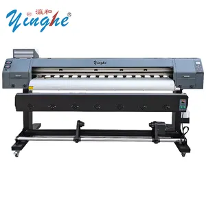 Impressora de bandeira Yinghe 1800A, jato de tinta, 6 pés, 1.8m, cabeça de impressão XP600, solvente ecológico/impressora de sublimação