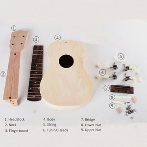 Bộ Đàn <span class=keywords><strong>Ukulele</strong></span> 21 Inch Cho Trẻ Em, Bộ Đồ Chơi Lắp Ráp Tự Làm, Bán Sỉ Đàn <span class=keywords><strong>Ukulele</strong></span> DIY - Product Image 4