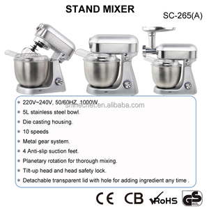 Gewerbliche Küchenmaschine 3-in-1 mit Drehbarer Schüssel, Elektrisch Betrieben, zum Mischen von Brotteig, Kuchen, Reis, Handmixer - Product Image 5