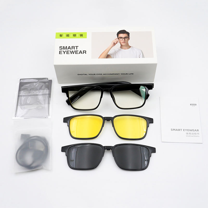 2025 KX32 Smart Glasses BT Calling Magnetic Anti-Blue Sunglasses Wireless Smart Audio Music Outdoors Sport Ai Smart Glasses