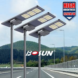 Lampadaires solaires 220lm/w, étanches IP65, pour routes, autoroutes, places, longue durée de vie, lampadaire solaire tout-en-un - Product Image 1