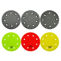 Disques de polissage à sec en résine diamantée de 5/6/9 pouces pour carrelage, marbre, quartz, abrasifs, outils de polissage pour meuleuse d'angle