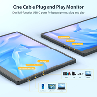 Écran LCD portable pour PC de 10,5 pouces, 1280p, 60 Hz, écran IPS avec interface Type-C, vente en gros d'écrans portables