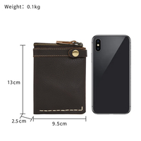 Dompet Kartu Kulit Asli Pria Dompet Koin Wanita Pria Custom Grosir Merek Wanita Dompet Jepit Uang