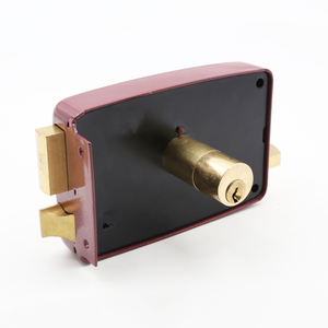 Di alta qualità impermeabile porta scorrevole notte chiavistello rosso bordo porta serrature verso l'esterno apertura cancelli serie lucchetto cilindri per porta cancello - Product Image 4