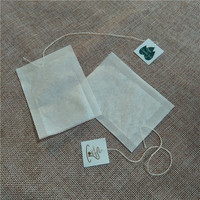 Sachets de thé vides en papier avec ficelle, pièces, biodégradables, filtre à café personnalisé