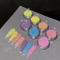 Nouveau Non-Micro Plastique Diamant Poudre Fluorescence Réfléchissant Broyé Diamant Pigment Glitter Super Fine Acrylique Ongles Poudre