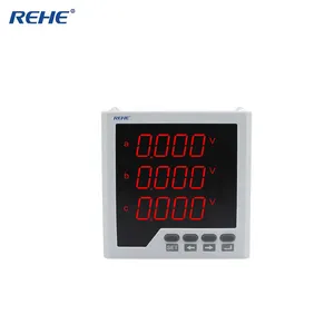 Multimètres multifonctionnels à affichage LED triphasé AC DC, compteur numérique RS485