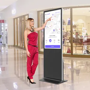 Fast Shipping 55 65 75 Inch Full Hd Screen Indoor Floor Standing Supermarket Android Digital Signage Player