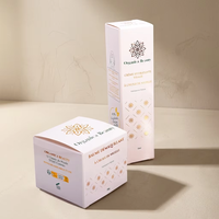 Boîte cadeau cosmétique personnalisée avec impression couleur, emballage en carton blanc gaufré de luxe pour produits de beauté