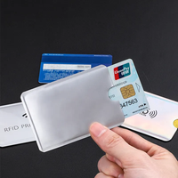 100 Étuis de protection en aluminium pour cartes NFC RFID, étanches, anti-démagnétisation, pour cartes d'identité, bancaires et de crédit, antivol 1