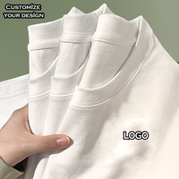 T-shirt unisexe en coton 100% de haute qualité OEM, impression de logo personnalisée DTF, impression à l'écran, coupe ample classique, t-shirt pour homme