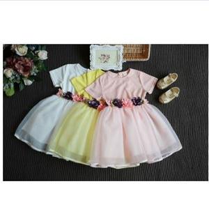 Vestido de Fiesta de Chifón con Diseño Indio Chino para Niñas - Product Image 1