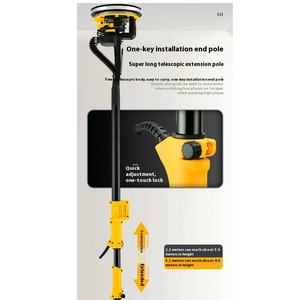 Neue selbst ansaugende bürstenlose Wand polier maschine in Industrie qualität Long Rod Double Lamp Belt Sandpapier Kitt Schleif schleifer - Product Image 3