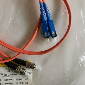 Cable de Fibra Óptica de 62.5/125um con Interfaz SC/ST, 1M, Doble Núcleo, OM3 J-HY-DD-CX-H-0001-DB-SC/ST - Product Image 3