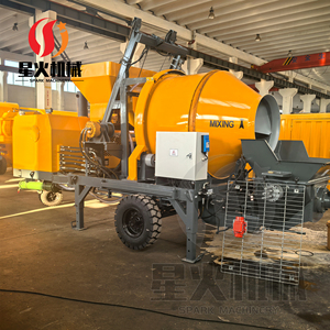 中型ミキサーコンクリートポンプトレーラーコンクリートミキサーポンプ移動式コンクリートミキサーポンプ付き - Product Image 5