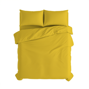 Juego de Sábanas de Algodón Amarillo, Tamaño King Italiano, Incluye Fundas de Almohada - Product Image 3