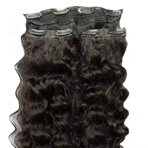 2025 indien nouveauté luxe 100% Extensions de cheveux humains trame Express longue bande pas de brillance cheveux bruts vague Style Grade 12 a - Product Image 1