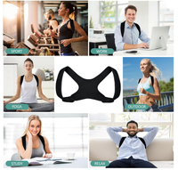 Correcteur de posture réglable et respirant pour le haut du dos et les épaules, idéal pour hommes et femmes, pour le bureau et l'usage quotidien