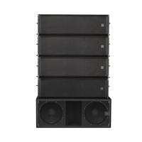 Altavoz de Audio Profesional Impermeable Line Array Activo de Tres Vías con Doble Woofer de 12 Pulgadas y 2500W para Conciertos al Aire Libre y Escenarios con Sistema de Sonido Amplificado