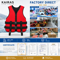 Chaleco Salvavidas de Neopreno NBR de 120-150N para Rafting, Kayak, Canyoning y Uso Comercial, Ajustable