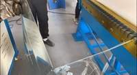 Machine à plier les tôles pneumatique certifiée CE, pour conduits d'air HVAC, plieuse TDF, machine à plier les tôles d'acier galvanisé