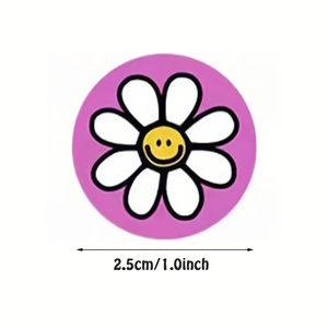 Pack d'expression graphique de base pour étiquette de bricolage petit autocollant d'étanchéité en <span class=keywords><strong>PVC</strong></span> frais sel pour Smiley visage coeur adhésif alimentaire créatif - Product Image 1