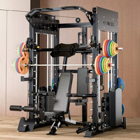 Station de musculation multifonctionnelle Smith Machine pour usage domestique – Équipement de fitness pour squats et développés couchés