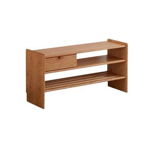 Banco de Madera Maciza Nórdico con Cojín y Almacenamiento, Mueble para Entrada con Zapatero - Product Image 5