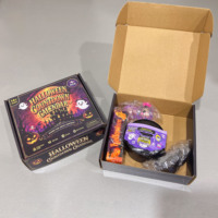 Lot de 4 Calendriers de l'Avent Squishy en forme de Raviolis de Dessin Animé pour Halloween, Cadeau pour Adultes et Enfants, Jouet Anti-Stress et de Décompression