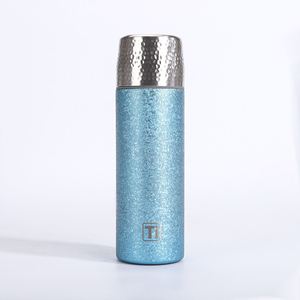480ml Luxury Hammered Titanium Plated Insulated Water Bottle Creative <b>Tea</b> Separation Vacuum Flask Business Gift with <b>Infuser</b> - Product Image 6