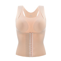 Hauts de mise en forme du corps sans couture Corset en spandex ferme Contrôle du ventre Caractéristiques de soutien du sein Invisible Outil magique de dissimulation du sein